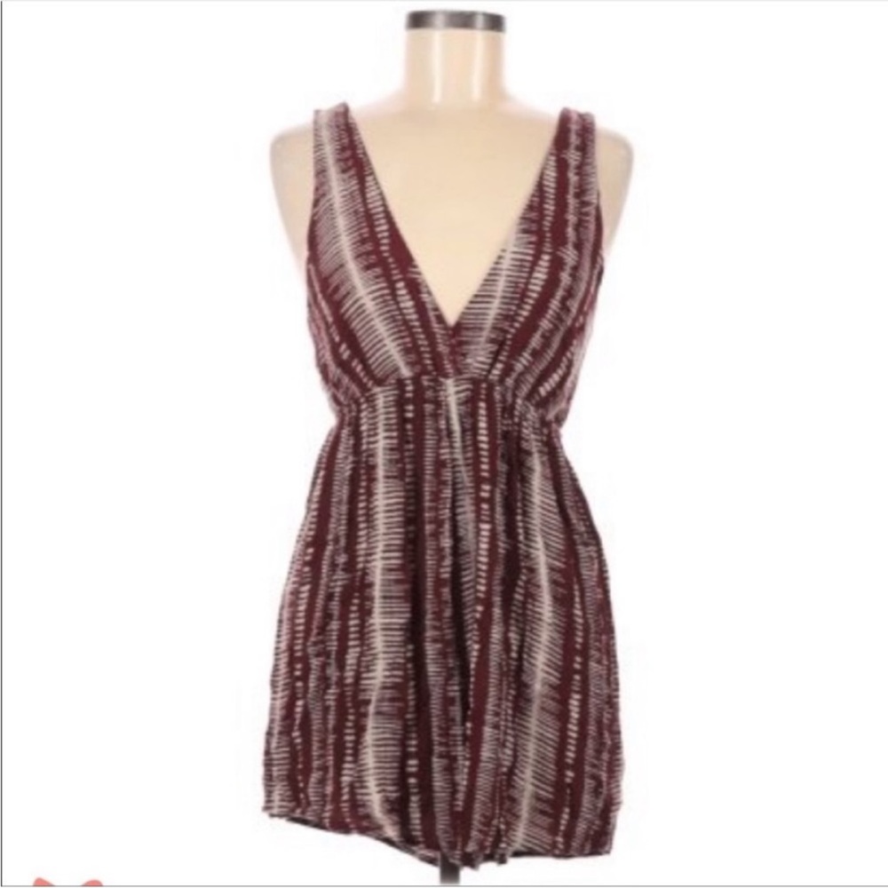 Wild Fable Maroon and Cream Patterned Women’s Romper✨